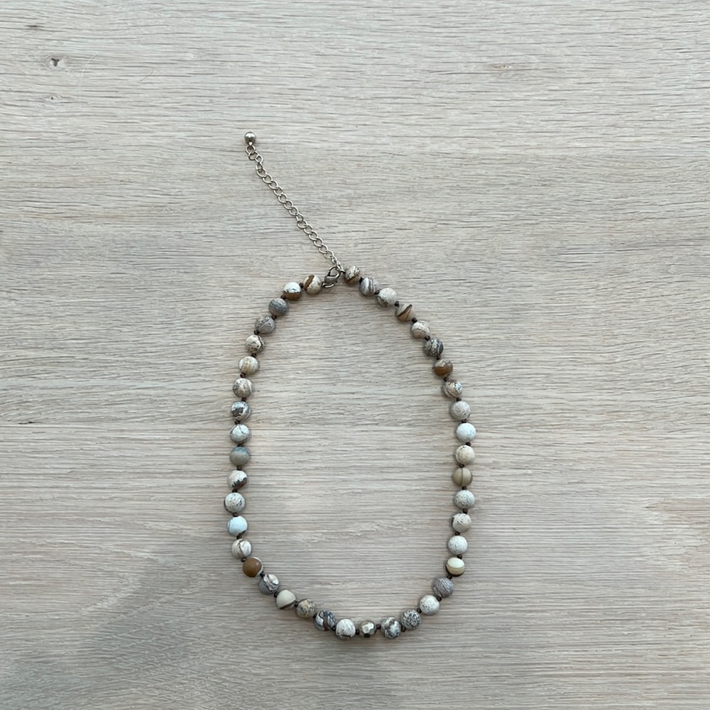 Clay beaded necklace
